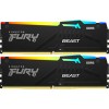 Оперативная память Kingston FURY Beast RGB 2x8ГБ DDR5 5200 МГц KF552C40BBAK2-16