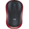 Мышь Logitech M186 (черный/красный)