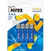 Батарейка Mirex Ultra Alkaline AAA 4 шт LR03-E4