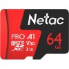 Карта памяти Netac P500 Extreme Pro 64GB NT02P500PRO-064G-R + адаптер