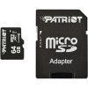 Карта памяти Patriot microSDXC LX Series (Class 10) 64GB + адаптер [PSF64GMCSDXC10]