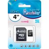 Карта памяти SmartBuy microSDHC (Class 4) 4 Гб + SD адаптер (SB4GBSDCL4-01)