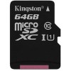 Карта памяти Kingston microSDXC UHS-I (Class 10) 64GB [SDC10G2/64GBSP]