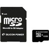 Карта памяти Silicon-Power microSDHC (Class 10) 16 Гб + адаптер (SP016GBSTH010V10-SP)