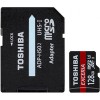 Карта памяти Toshiba EXCERIA microSDXC 128GB + адаптер [THN-M302R1280EA]